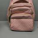 Arcoyara Small Rolling Backpack, 15.6 Inch Underseat Carry On Luggage With Wheels For Adults, Wheeled Backpack for Women, Travel Roller Bag, Pink