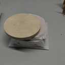 Natural Travertine Marble Coasters Set of 4-4" Round Stone Drink Coasters, Non-Slip Cork Backing, Housewarming Gift, Wedding, Protect Tables from Stains & Scratches (BD140)