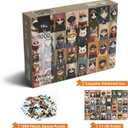 1000 Pieces Jigsaw Puzzles for Adults - Stylish Cats in Fashion - Unique Puzzle for Family and Friends - Challenging Puzzle Perfect for Game Nights (19.7x27.6 in)