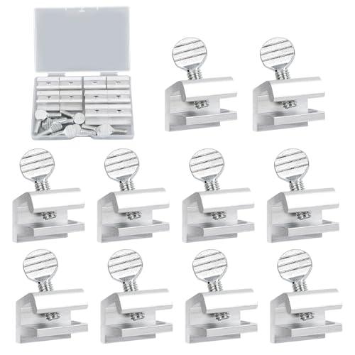 10pcs Sliding Window Locks, Window Security Lock Aluminum Alloy Stoppers for Vertical & Horizontal Sliding Windows