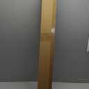 Decopolitan Ball Single Telescoping Drapery Rod Set, 36-72-Inches, White