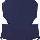 Century Star Girls' One Piece Swimsuits 2025 for Teens Bathing Suits Cut Out Swimwear Sport Cute Tween Kids 10-15 Years UPF 50+ Navy Blue 10-11 Years