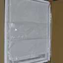 BOLUO Stackable Storage Drawers Closet Organizers and Storage Fabric White 2 Drawer Dresser for Bedroom Modern