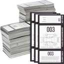 Juvale Valet Tickets 3-Part Paper - 2,000 Count (000-999) 2 Boxes - 2.83 x 5.5 in Cardstock - Perforated Stubs for Dashboard, Key, Claim & Events
