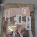 Genina Waterproof Seat Covers for Dining Room Chairs Covers Dining Chair Cover Kitchen Chair Covers (Khaki, 4 Pcs)