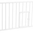 Carlson Pet Products MINI Expandable Extra Wide Pet Gate with Small Pet Door (916006), White, 18-31 inches