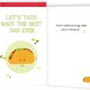 5 x ICOOLYI Funny Father's Day Card for Dad, Fathers Day Gift from Daughter Son Wife