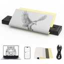 Stencil Printer, Wireless Bluetooth Transfer Machine With 5Pcs Transfer Paper, Tattoo Printer Kit for Artists & Beginners, Compatible for Smart Phone