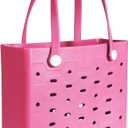 Rubber Tote Bag for Women-Cute Sports Bag for Travel, Pool Days, Gym, & Daily Use Durable Lightweight Design