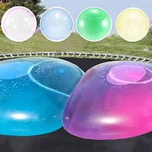 Water Bubble Ball , Balloon Inflatable Water-Filled Ball Soft Rubber Ball for Outdoor Beach Pool Party Large - 2Pack