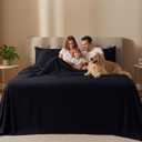 Utopia Bedding California King Size Sheet Set 4 Piece Bed Sheets, Soft and Breathable Microfiber, Includes 1 Fitted Sheet, 1 Flat Sheet and 2 Pillowcases Oeko Tex (Black)