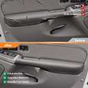 A Pair Dark Grey Front Door Armrest Handle Driver Passenger Side Compatible with 1999-2006 Suburban Tahoe Yukon Avalanche Escalade 12472876