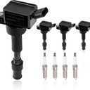 UF816 Set of 4 Ignition Coil Packs & Spark Plugs Compatible with 2016-2021 Hyundai Elantra Kona Sonata Hybrid Veloster Kia Forte Optima Hybrid Soul 2.0L Replace# 27300-2E601 49137 GN10877