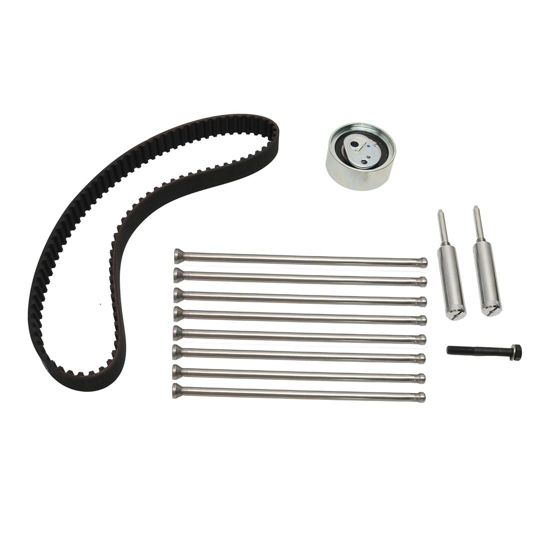 Timing Belt Kit Push Rods Timing Pin Set Pulleys fits for Deutz F2L1011 F3L1011 F4L1011 F2M1011 BF4M 1011F F3L1011F F4L1011F, Timing Belt with Timing Alignment Pins and Pushrods # 02931480 02109085