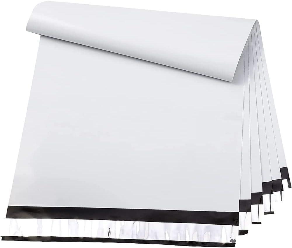 Metronic Poly Mailers 24x24 50PC White, Extra Large Shipping Bags Mailing Envelopes with Strong Adhesive, 2.5Mil Thick Mailers Poly Bags for Shipping, Mailing Bag Packaging Bag for Small Business