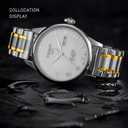 Metal Watch Band  Quick Release Watch Bands for Men Women - Stainless Steel Smart Watch Strap Bracelet Replacement Polished - 12mm ... 20mm 22mm 24mm (Silver&gold)