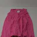 Athlisan Women's Summer Sleeveless Mini Dress Casual Loose V Neck Sundress with Pockets (XX-Large, Rose red)