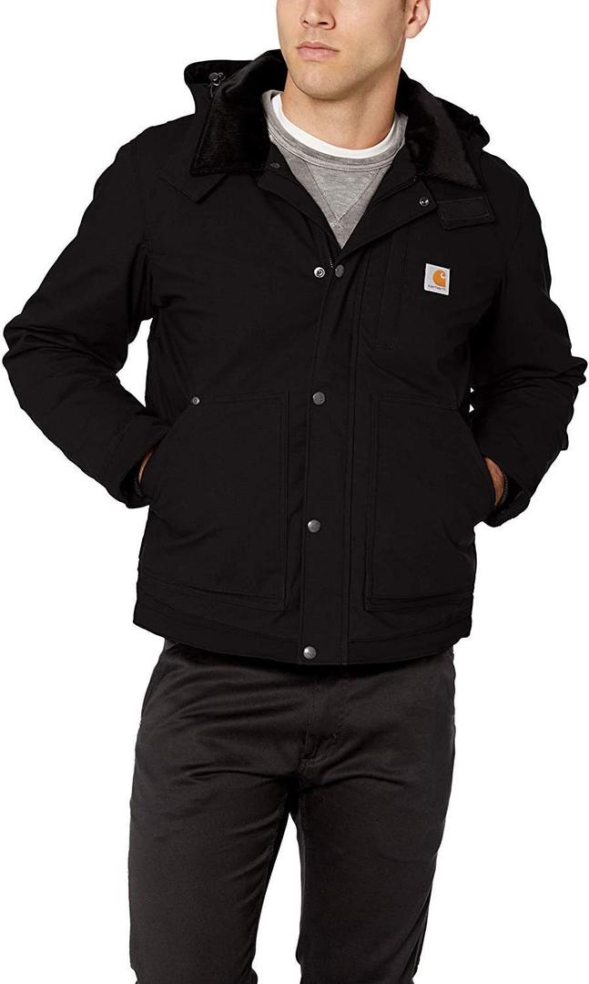 Carhartt Men's Full Swing Relaxed Fit Ripstop Insulated Jacket (X-Large Tall, Black)