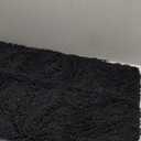 Smiry Luxury Chenille Bathroom Rugs 30x20, Extra Soft and Absorbent Shaggy Bath Mat, Machine Washable, Non-Slip Plush Carpet Runner for Tub, Shower, and Floor, Home Decor Accessories, Black