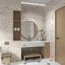 Extra Wide 48"x354.3" Modern Multicolored Terrazzo Contact Paper Marble