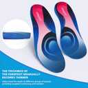 3 x Plantar Fasciitis Insoles for Men Women,High Arch Support for Pain Relief,Inserts Orthotic for Flat Feet Absorbing Inserts Standing All Day,Insoles for Work Boots M7-7.5/W9-9.5