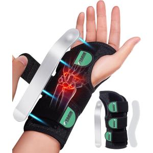 Wrist Brace for Carpal Tunnel Night Support, Adjustable Wrist Splint for Tendonitis, Arthritis, Sprains, Wrist Pain Relief, Comfortable Hand Brace for Men and Women Right Left Hand