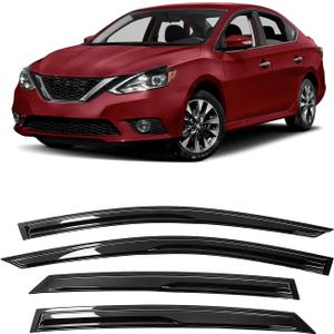 MIALUTY® Window Visors Rain Guards for Nissan Sentra 2013-2019, Out-Channel Vent Visors Heat Insulation Sun Shade Accessories for Cars