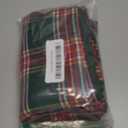 AQOTHES Pack of 2 Christmas Plaid Decorative Throw Pillow Covers Scottish Tartan Cushion Case for Farmhouse Home Holiday Decor Red and Green, 18 x 18 Inches