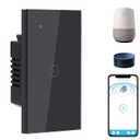 BSEED Smart Water Heater Switch, Compatible with Alexa, Google Assistant, WiFi Touch Switch with Smart Life APP Control and Timer Function for Bathroom, Group Share Remote Voice Control, 40A, Black