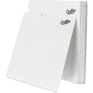 Carstens Records Heavy Duty Vinyl Album Dividers | 12" LP Organizers with Tabs | Pack of 32 White | Made in The USA | Personalizable