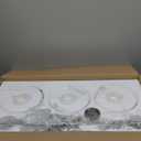 WOSHITU Nickel Bathroom Vanity Light Fixtures: Vanity Lighting Fixtures Over Mirror 23.4 inch with Milky White Frosted Glass, 3-Lights Vanity Light Above Mirror Bathroom Wall Light(Exclude Bulb)