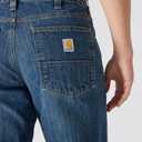 Carhartt Men's Relaxed Straight Jean, Bay, W34 x L34