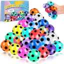 24 Pack Fidget Stress Balls for Adults, Stress Relief Sensory Soccer Stress Ball, Bulk Squishy Squeeze Ball Set for Birthday Gift, Soccer Party Favors, Adult Goodie Bag Stuffers