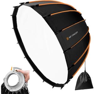 K&F CONCEPT 35.4"/90CM Umbrella Softbox, Grid Pouch, Quick Release