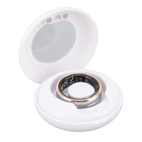 Smart Ring Health Tracker with Charging Case,Fitness Tracker Ring with Step Counter,Calories Monitoring,Sleep Ring with APP for Men Women Silver and Gold (7)