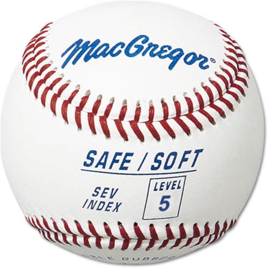 MacGregor Safe/Soft Baseballs, Junior, Level 5 (One Dozen)