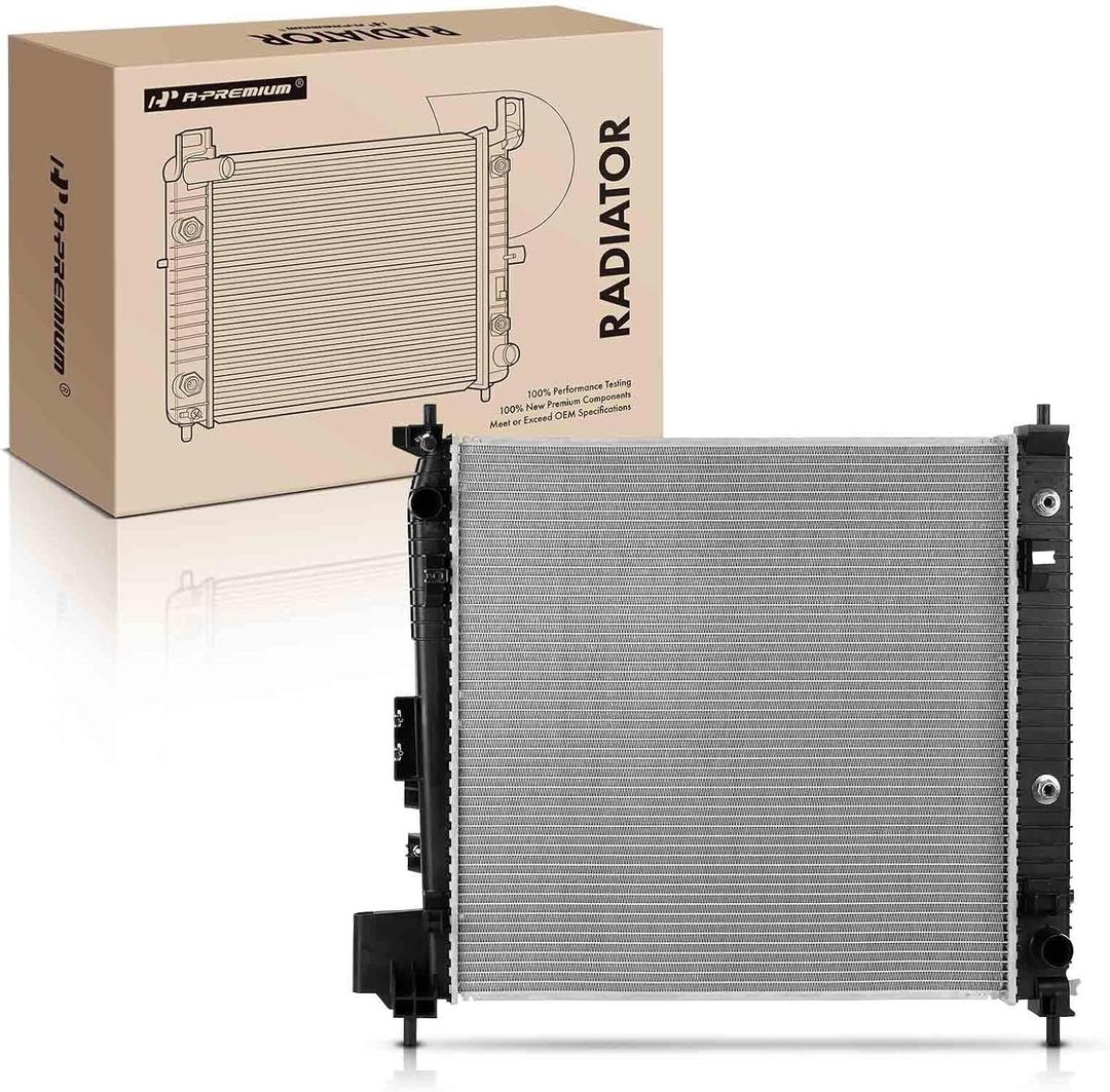 A-Premium Engine Coolant Radiator Assembly with Transmission Oil Cooler Compatible with Chevrolet Blazer 2019-2022 & GMC Acadia 2017-2021 & Cadillac XT5 2017-2021, XT6 2020-2021, 2.5L 3.6L