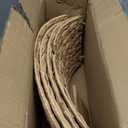 27" Christmas Tree Collar, Hand Woven Hyacinth Christmas Tree Base - 4 Piece Rustic Farmhouse Style Tree Skirt Replacements for Artificial Trees, Fits Below 26" Tree Stand, Natural Hyacinth