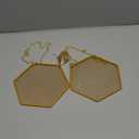 PATIKIL 2 Set Earring Holder Organizer Wall, Necklace Holder Hanging Earring Organizer Jewelry Organizer Wall with 20 Hooks for Earring Necklace Jewelry Wall Home Decoration, Hexagons