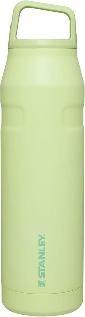 Stanley IceFlow Cap and Carry Water Bottle | Wide Mouth Twist Lid | Lightweight & Leakproof for Travel & Sports | Insulated Stainless Steel | BPA-Free (Citron)