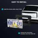 Rear License Plate Bracket Holder for 2005-2023 Land Rover LR4 LR3 LR2, 2010-2023 Range Rover Evoque Velar Discovery Series License Plate Bumper Car Tag Frame Mounting Kit