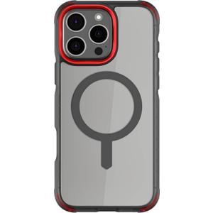 Ghostek Covert iPhone 16 Pro Max Case Clear - Compatible with Apple MagSafe, Silicone Fusion, Slim Fit Shockproof Phone Cover (6.9 Inch, Smoke)