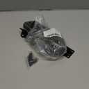 QCAA Extra Heavy Storm Door Chain Check, 25-1/2" Length, Solid Brass Bracket, Matte Black, 304 Stainless Steel Hook, Grey Textured Vinyl Cover, 1 Pack, Made in Taiwan