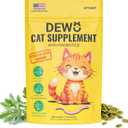 Natural Intestinal Support for Cats & Kittens  with Diatomaceous Earth, Pumpkin Seed & Probiotics  Powder Supplement for Digestive & Gut Health  Made in USA
