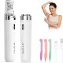 Epilator for Women, 2-in-1 Facial Hair Removal Epilator, Painless Designed Hair Remover with Built-in LED Light for Precision, Smooth Glide Hair Remover for Women Face Lips Chin Peach Fuzz