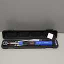 Digital Torque Wrench 3/8 Drive (5.02-99.57 Ft. Lb/ 6.8-135 N.m) 2% Accuracy Dual-Direction Adjustable Torque Wrenches Digital with Vibration, Buzzer and LED Alert for Motorcycle, Car