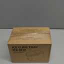 Compact Double Layer Ice Cube Tray with Lid and Bin, One-Click Demolding, Pull-Out Ice Drawer with Portable Handle, Includes 2 Large Ice Ball Molds (Green)