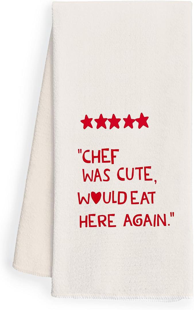 WFSM Chef Gifts Kitchen Towels - Cute Hostess Gifts, Decorative Kitchen Towels, 1624 Inches