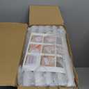 SNSLXH 5 Pack Stackable Closet Storage Basket, Multifunctional & Foldable Closet Organizer for Bathroom Kitchen Laundry Room Wardrobe Storage, Space-Saving Clothes Storage Drawer Organizer, White