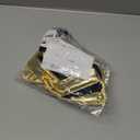 HRX Package Velvet Jewelry Bags 3x4 inch, 20pcs Black Gold Cloth Drawstring Pouches for Small Gift